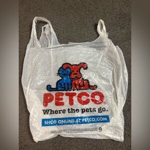 Vintage Petco Where The Pets Go Plastic Bag 12” x 19”